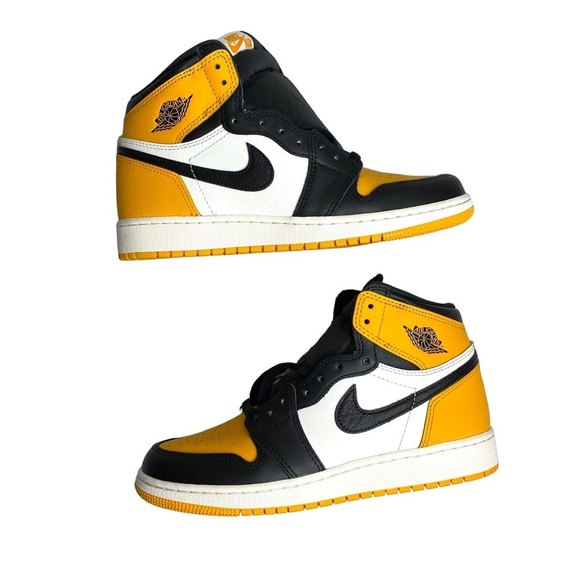 Nike Jordan 1 Kid's Retro High OG Taxi 575441 711 GS Size 6.5Y‎ New with Box - Picture 5 of 12